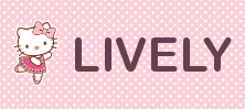 Hello Kitty name tag Lively design