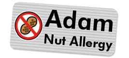 nut allergy sticker