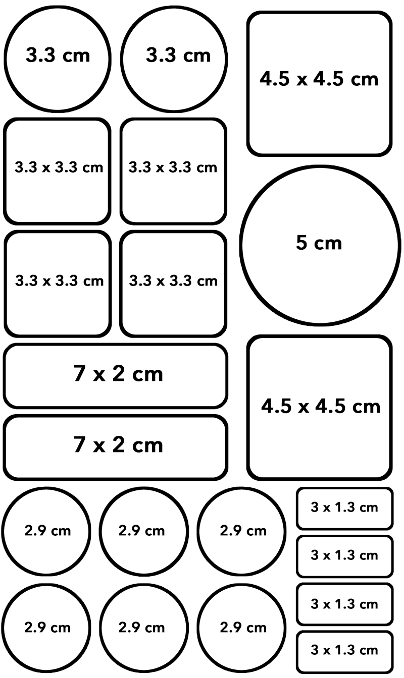 maxisticker label size preview