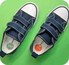 Name label in shoe insole